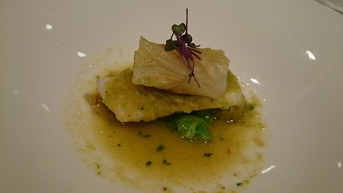 和歌山県産鮮魚のスナッケと釜揚げしらす 春キャベツソース